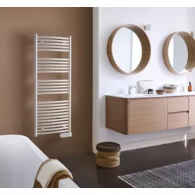  Sèche-serviettes électrique à inertie fluide Acova Batik blanc 750W code EAN 7613367712702 