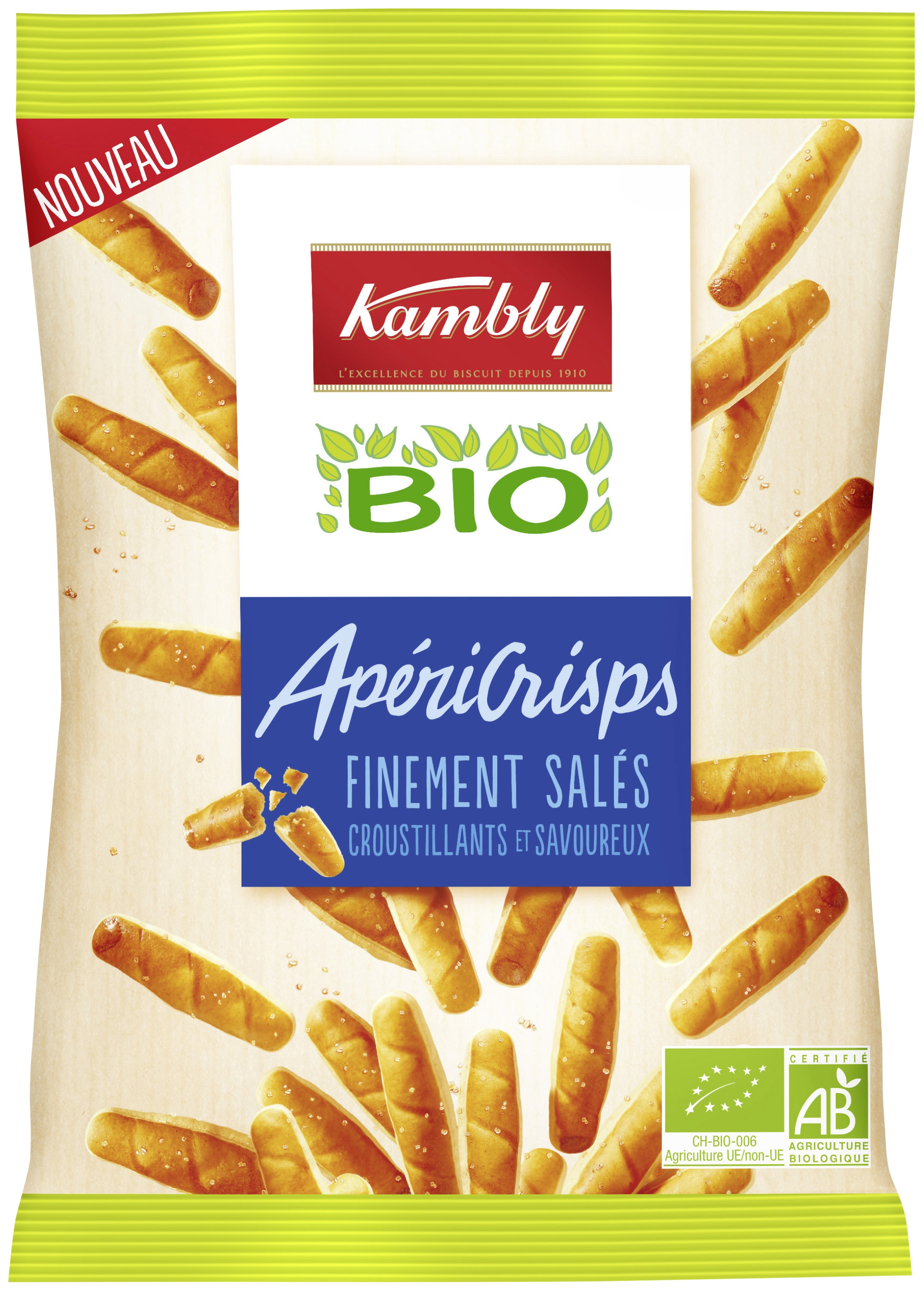 ApériCrisps finement salés bio Kambly