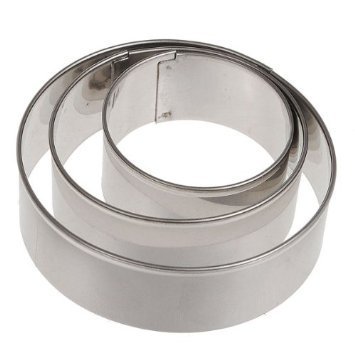 44jiu44 3 x rond Cercle à pâtisserie Fondant Gâteau Sugarcraft Biscuit Cutter Décoration en métal de 7616704895786 44JIU44 44jiu44 3 x rond Cercle à pâtisserie Fondant Gâteau Sugarcraft Biscuit Cutter Décoration en métal de 7616704895786 44JIU44