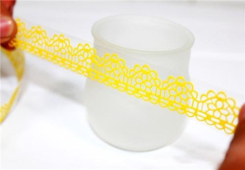 En fleurs en dentelle transparent diy papier co...