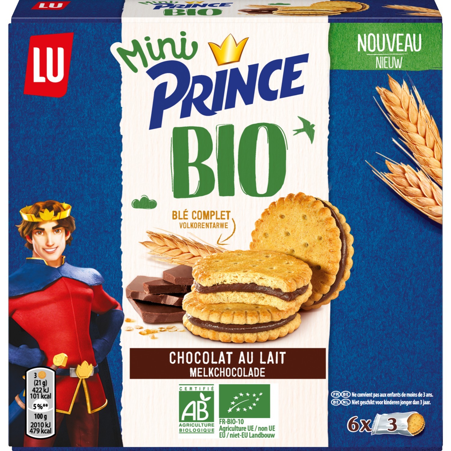 PRINCE Biscuits mini au chocolat PRINCE code EAN 7622201123567 