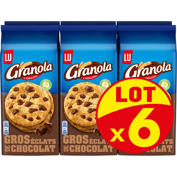 Granola Cookies aux gros éclats de chocolat