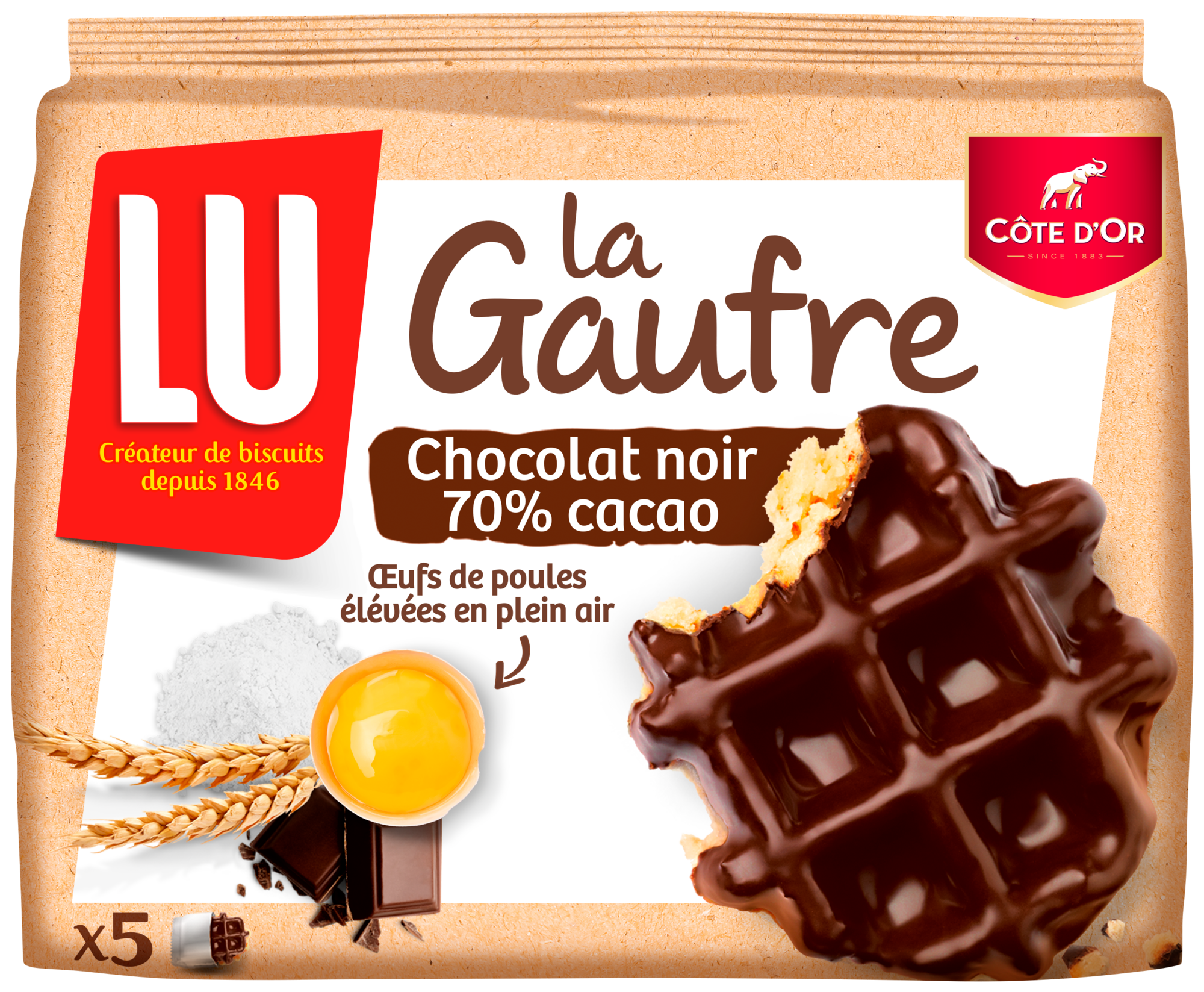 GAUFFRE CHOCOLAT NOIR