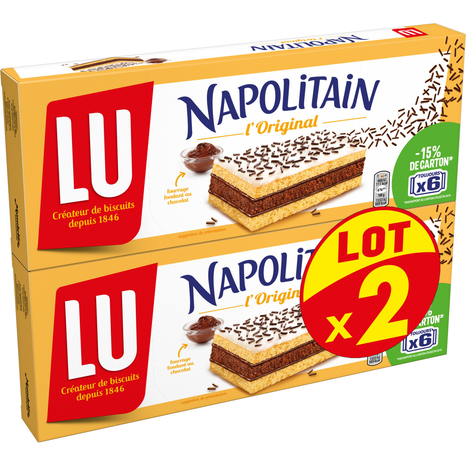 Gâteaux chocolat NAPOLITAIN