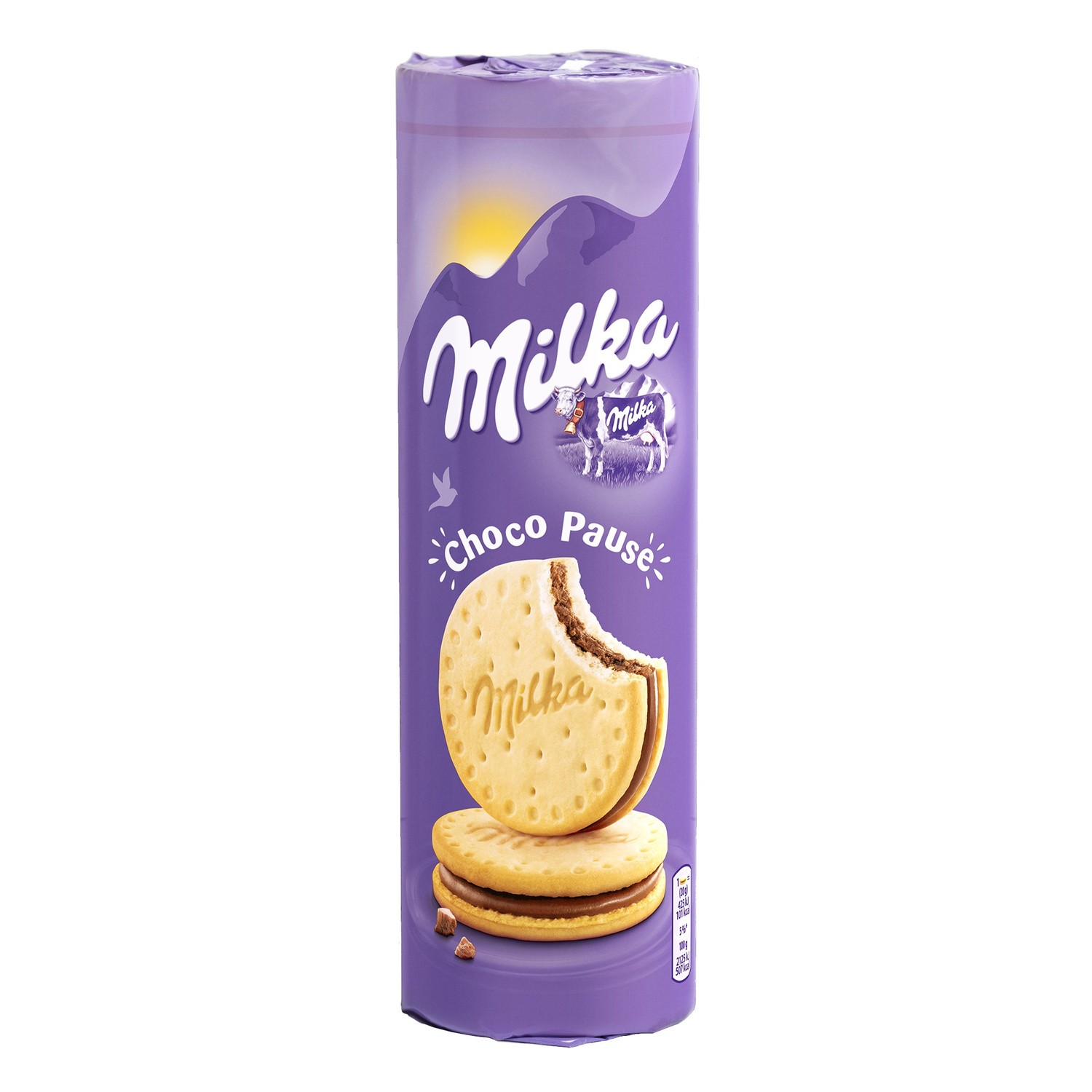 Biscuits fourrage chocolat lait