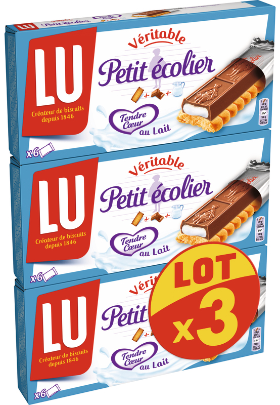 LU PETIT ÉCOLIER TENDRE CŒUR AU LAIT LU code EAN 7622210191564 