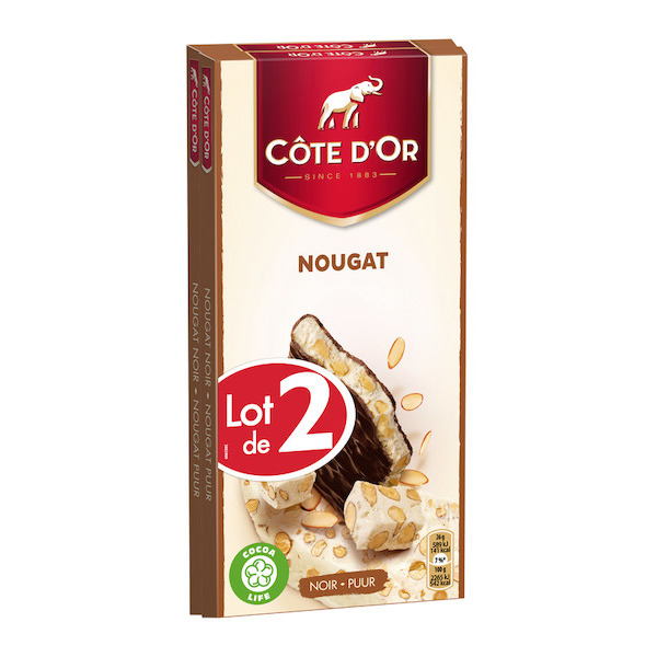 Tablette de chocolat noir Fusion nougat