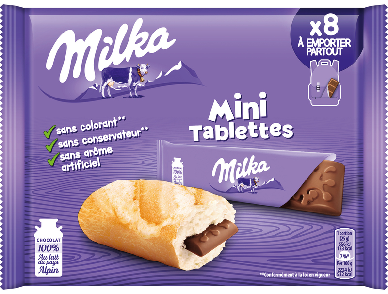 MINI TABLETTES CHOCOLAT AU LAIT DU PAYS ALPIN M...