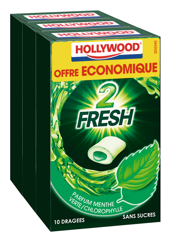 CHEWING-GUM 2 FRESH MENTHE VERTE CHLOROPHYLLE H...