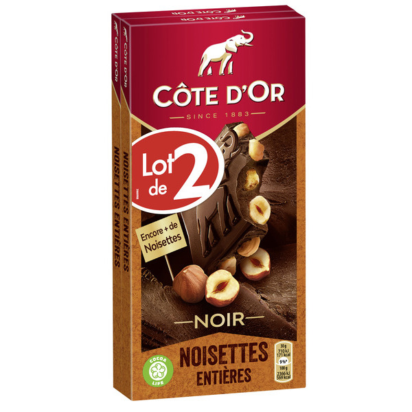 Tablettes de chocolat Bloc