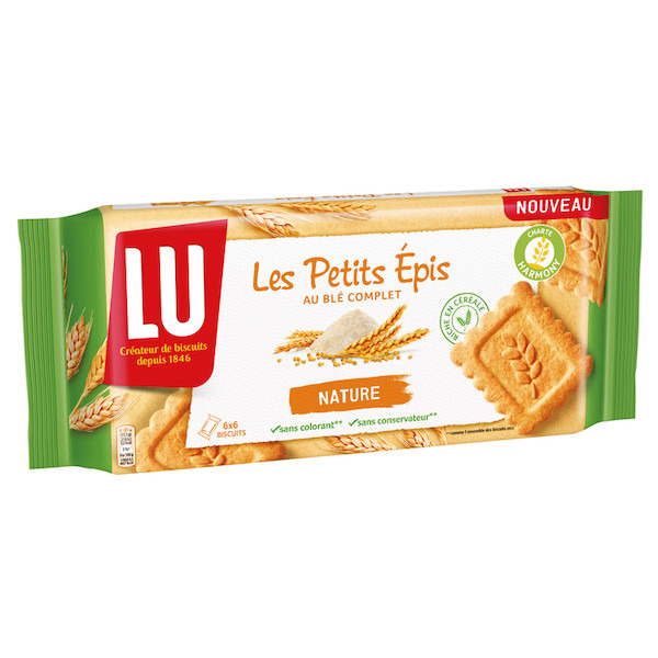 lu BISCUITS LES PETITS ÉPIS AU BLÉ COMPLET NATURE LU code EAN 7622210622501 