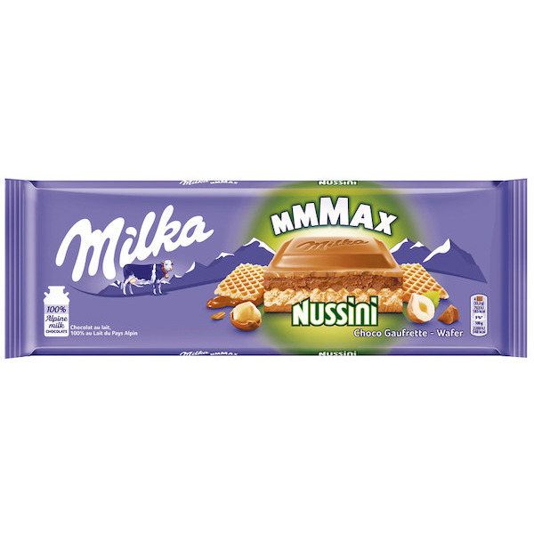 GAUFRETTE CHOCO MMMAX NUSSINI MILKA