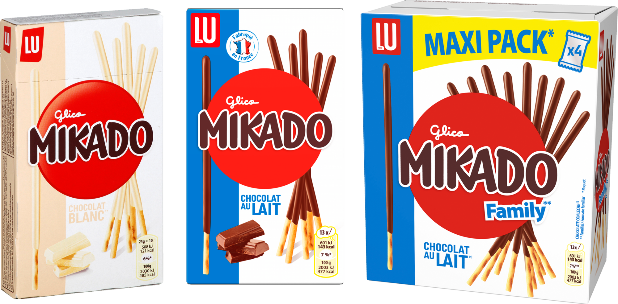 MIKADO SUR LES PRODUITS PRÉSENTS EN MAGASIN DE LA GAMME "MIKADO" code EAN 7622210650115 