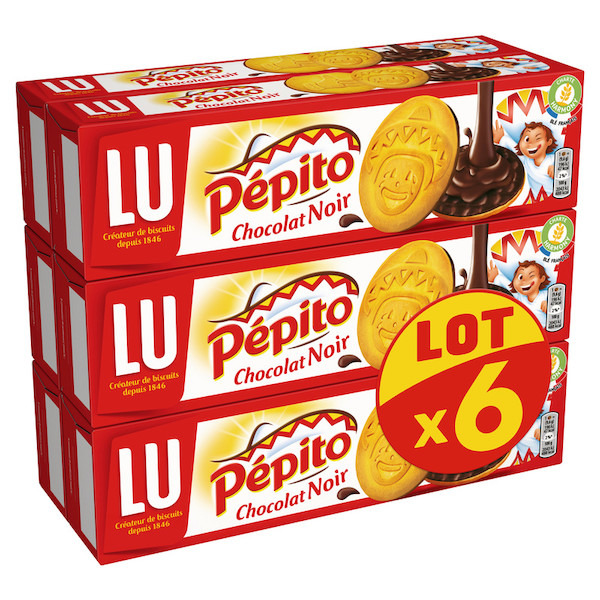 lu Pépito au chocolat noir code EAN 7622210746832 