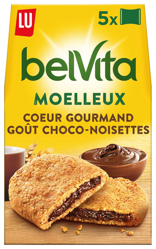 Belvita MOELLEUX COEUR GOURMAND GOÛT CHOCO-NOISETTES Belvita code EAN 7622210770714 