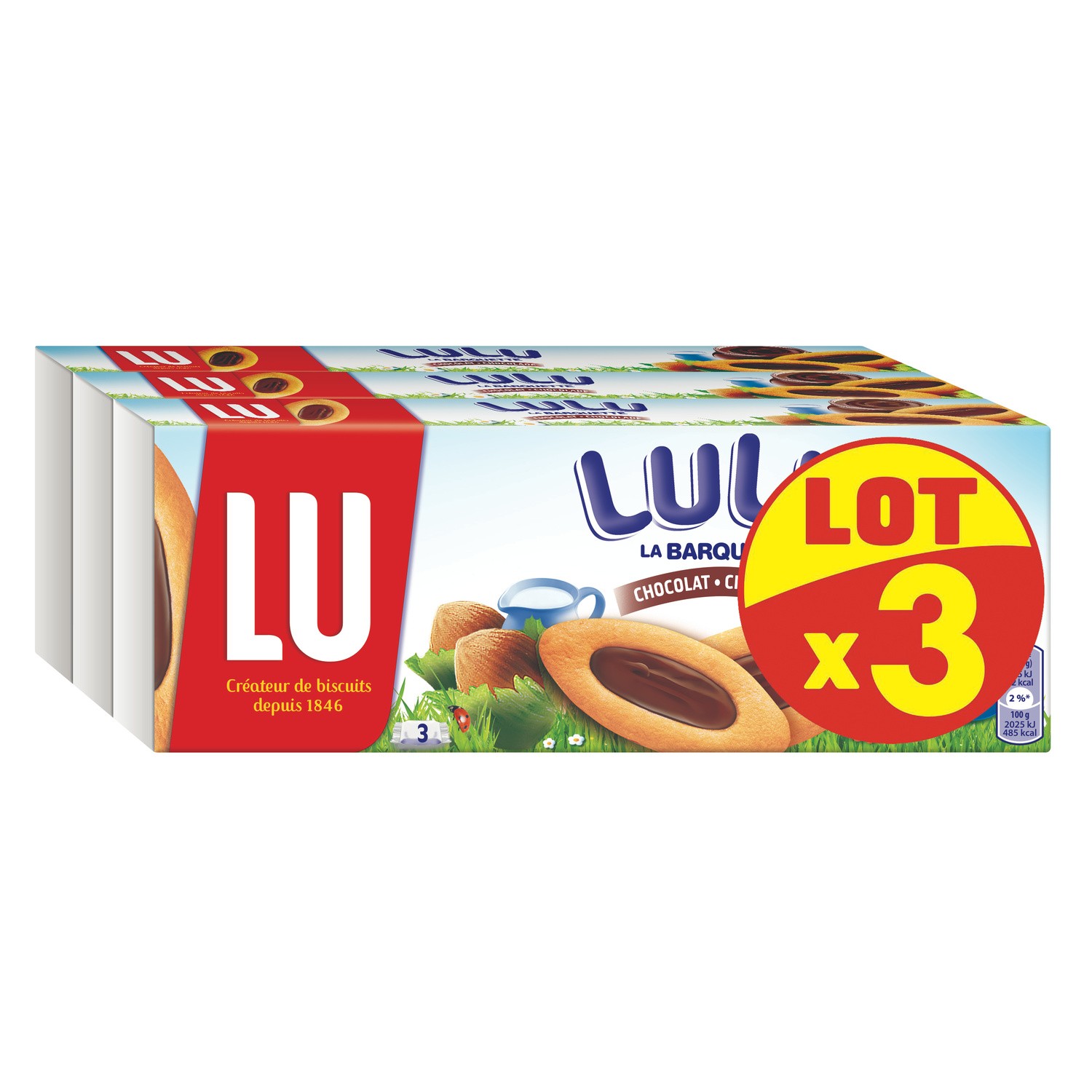 Biscuits chocolat Barquette LU