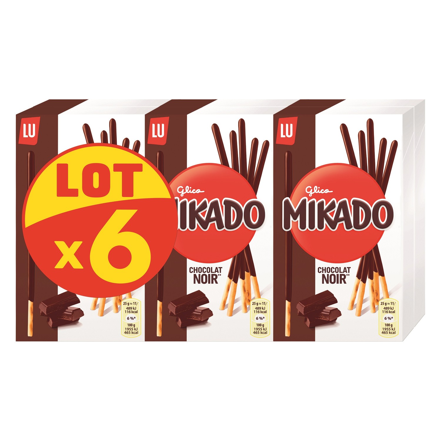 Biscuits chocolat noir MIKADO