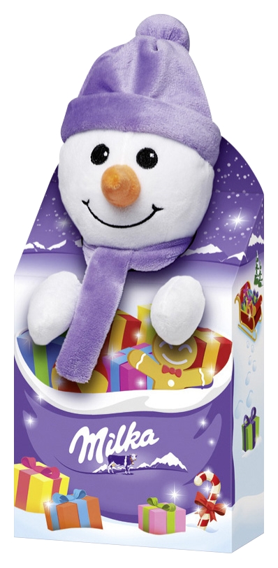 Peluche garnie de chocolats Milka