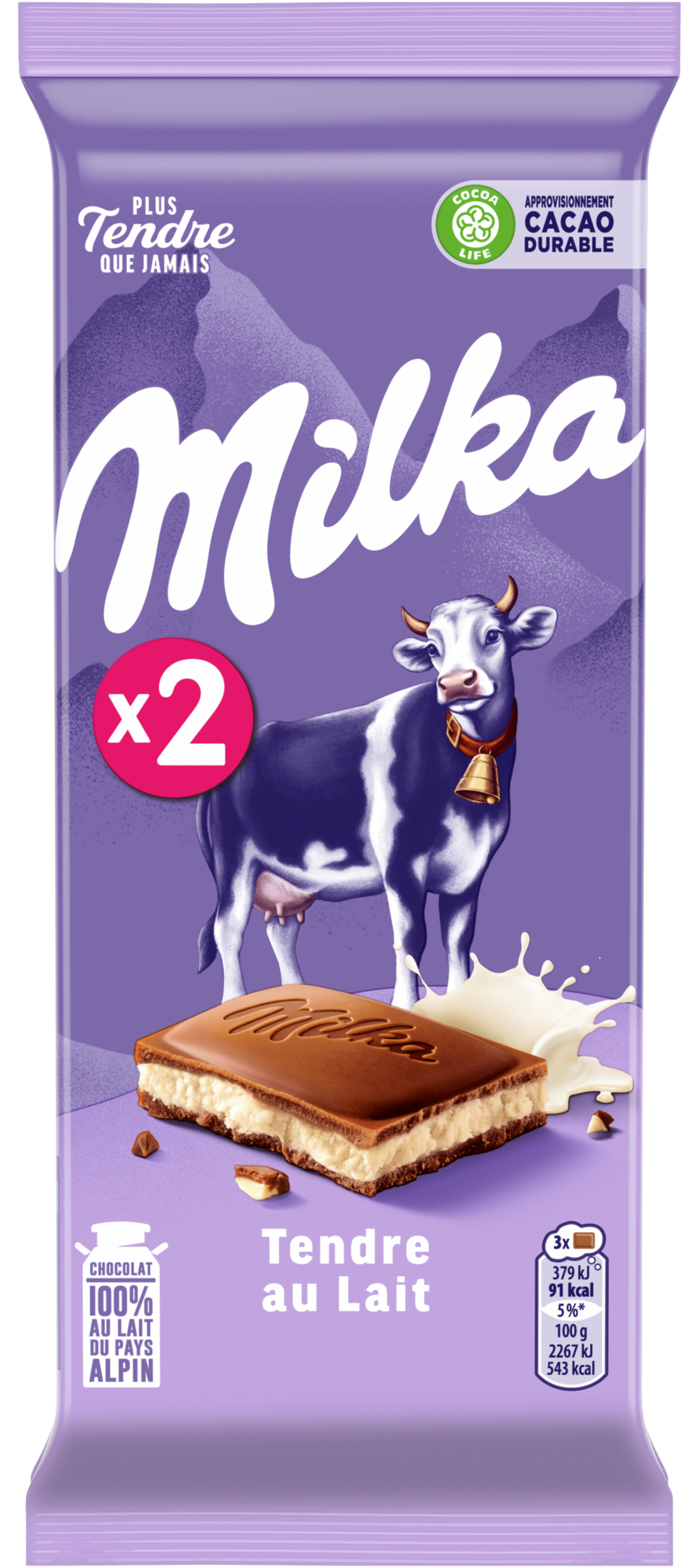 SUR LES PRODUITS DE LA GAMME MILKA CHOCOLAT TAB...