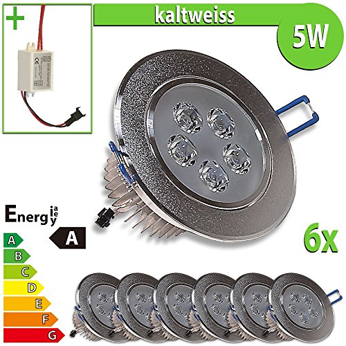 Led spot encastrable 5w forme ronde blanc froid...