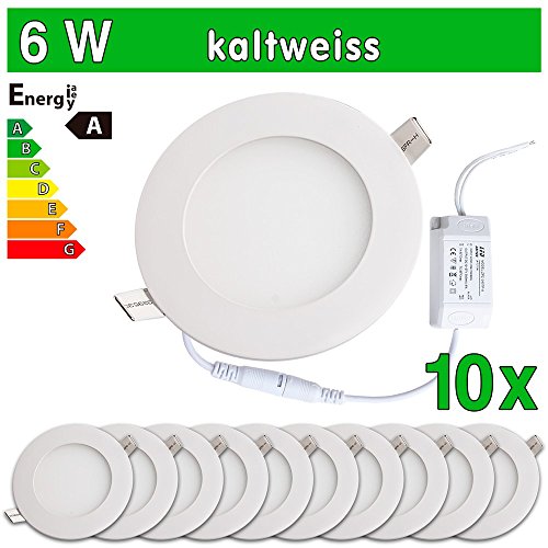 Ultraslim panneau led smd 2835 6w rond lot de 1...