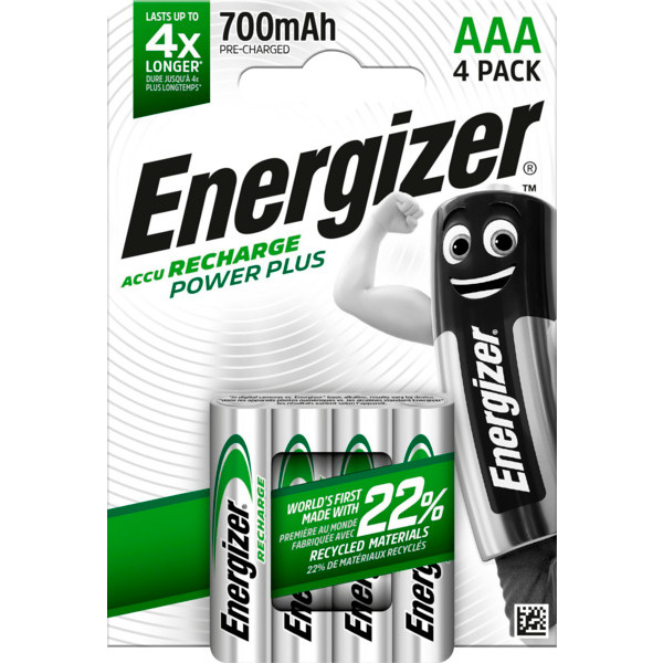 Maxi chargeur + 4 piles AA 
Energizer