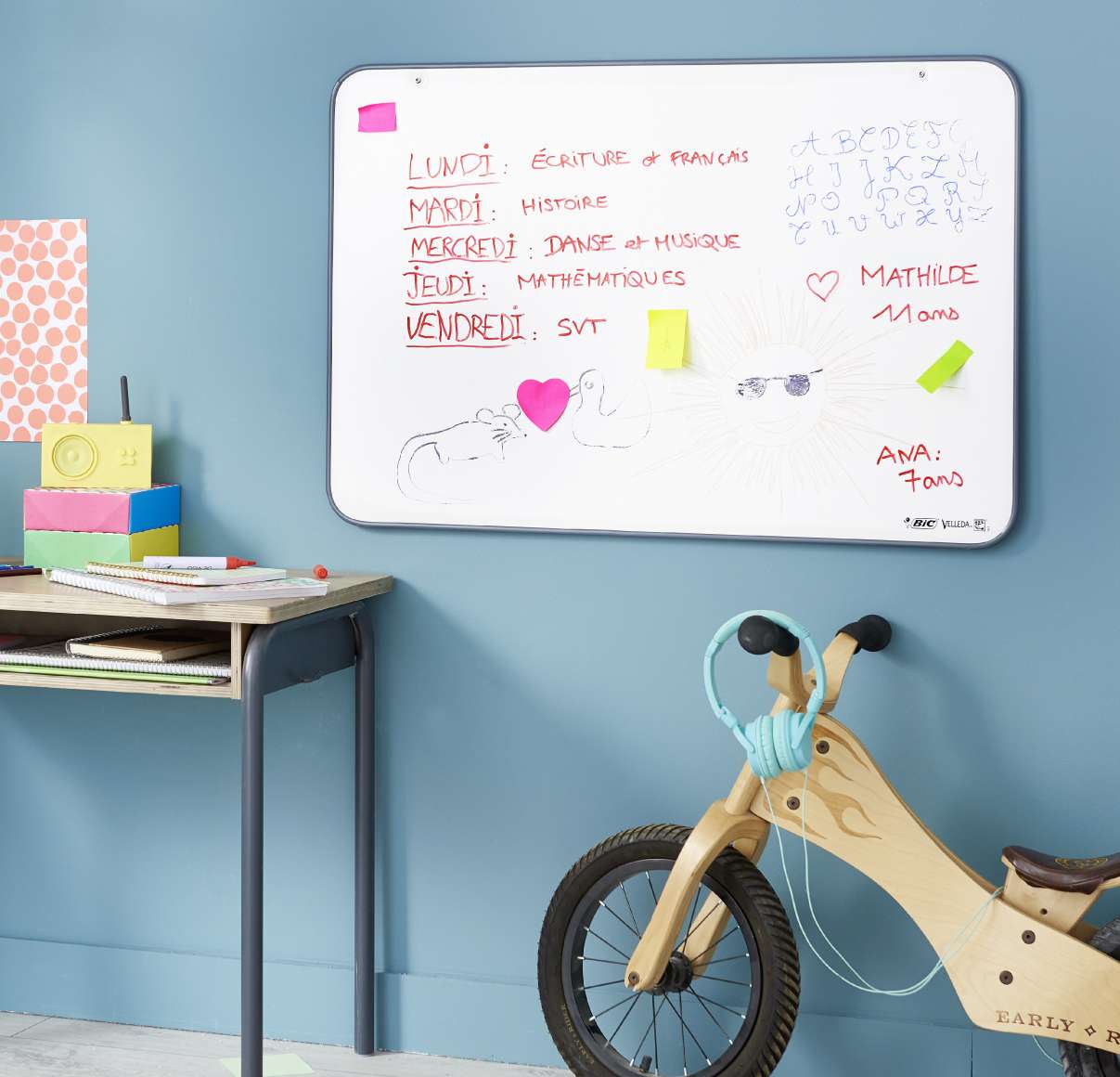 TABLEAU EFFAÇABLE À SEC 60 X 90 CM Bic Villeda