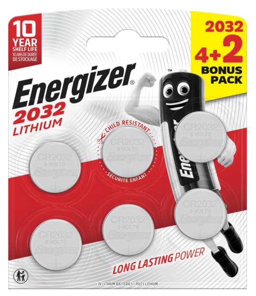 ENERGIZER PILES CR2032 
ENERGIZER code EAN 7638900447927 