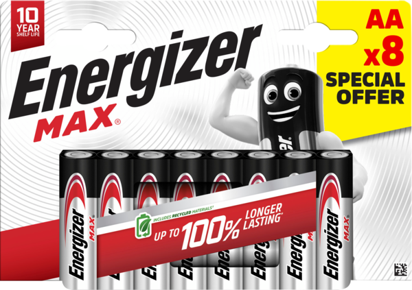  Lot De 8 Piles Max Energizer code EAN 7638900450262 