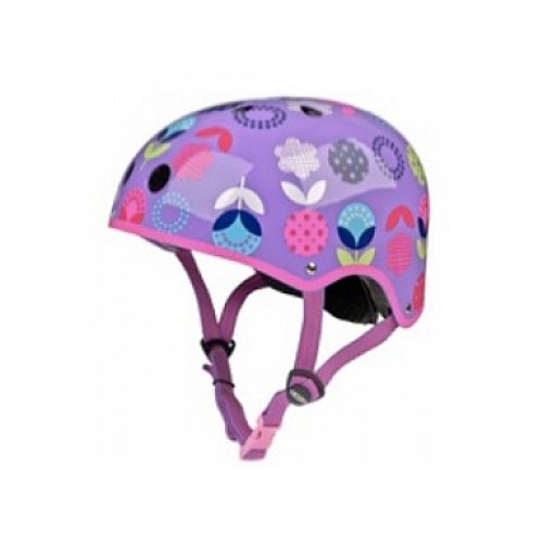 Casque Vélo et Trottinette Floral Dot Purple Me...