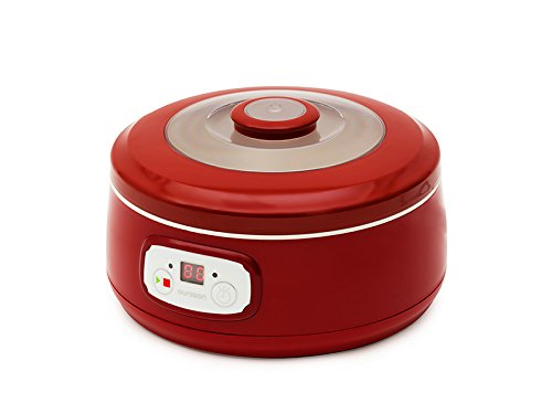 Fe1502d/rd yaourtiere 5 pots rouge 1 l 20 w