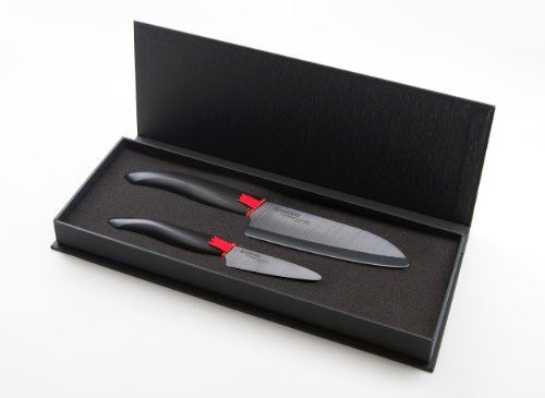 Kyocera Kyocof-bk couteau d'office: fk-075-bk + couteau chef fk-140-bk code EAN 7661459774077 