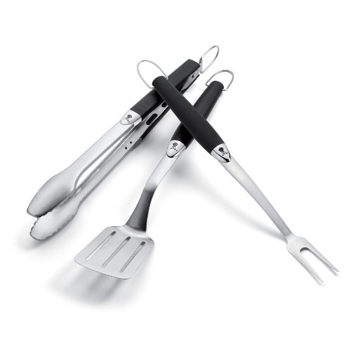 6630 original kit de 3 outils de barbecue acier...