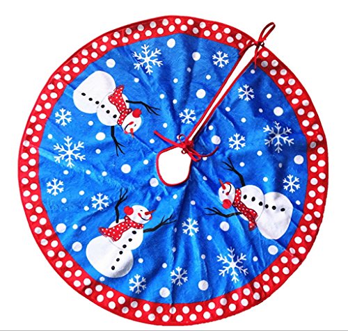 Smile YKK Couvre-pied de sapin noël décoration arbre couverture ronde ornement bonhomme douce 7666315008556 (7666315008556)