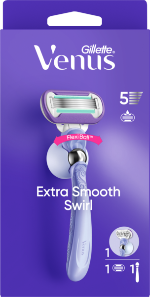 VENUS RASOIR EXTRA SMOOTH SWIRL + 1 RECHARGE
 code EAN 7702018400997 