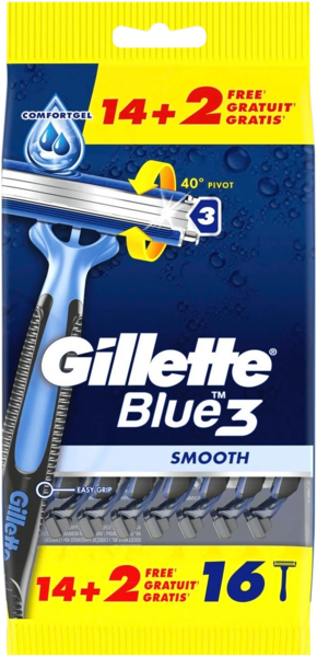  Rasoirs Jetables Blue 3 Smooth Gillette code EAN 7702018517466 