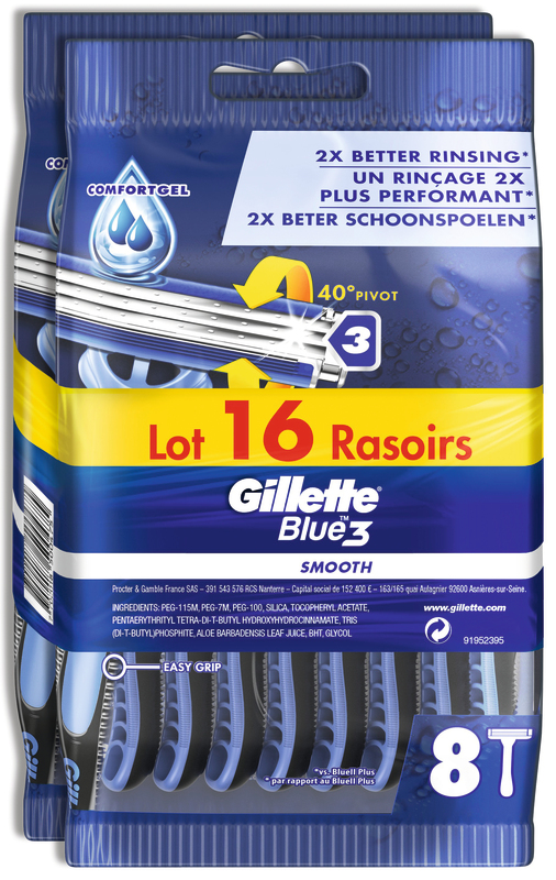 GILLETTE RASOIRS JETABLES BLUE 3 GILLETTE code EAN 7702018544301 