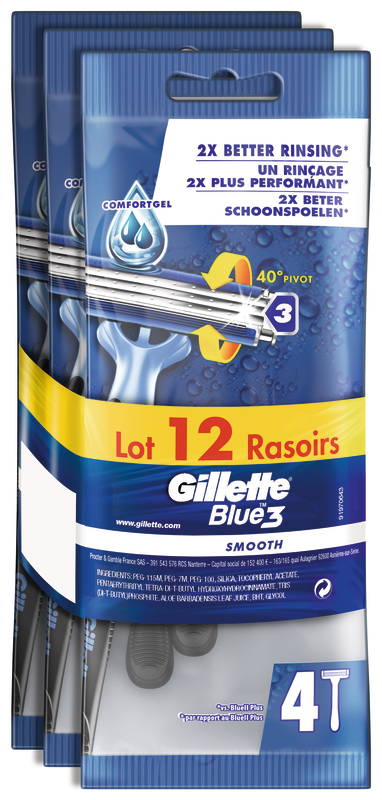 RASOIRS JETABLE BLUE 3 GILLETTE