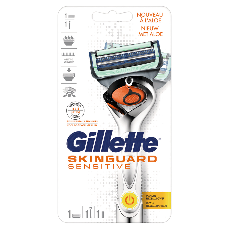 RASOIR SKINGUARD ALOÉ VERA FLEXBALL GILLETTE