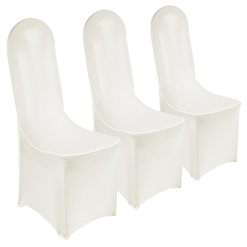 lot 10pcs Couverture Housse Chaise Spandex Blan...