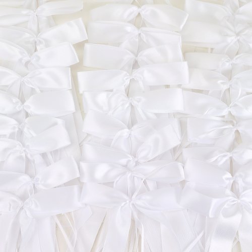 50pcs Noeud papillon satin ruban mariage voitur...