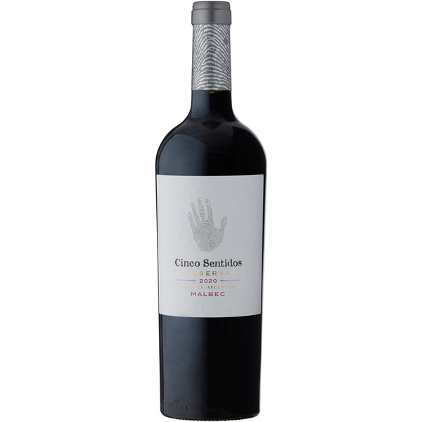 Argentine Mendoza Cinco Sentidos "Reserva Malbec" code EAN 7798128471415 