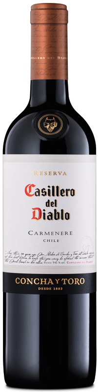Casillero del Diablo VIN DU CHILI ROUGE CARMENERE 2018 Casillero del Diablo code EAN 7804320087016 
