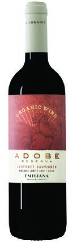  CHILI DO VALLE CENTRAL CABERNET SAUVIGNON EMILIANA “ADOBE RESERVA” 2019.(2) code EAN 7804320150611 
