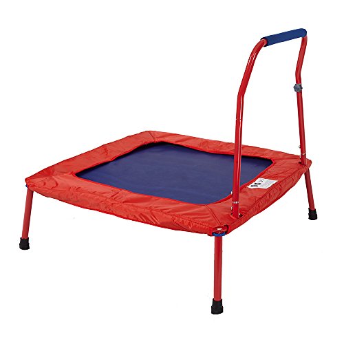 Rocket Bunny® junior trampoline pour enfant usage intérieur ou extérieur mini trampoline avec support, poignée de sécurité 7809645113914 (7809645113914)