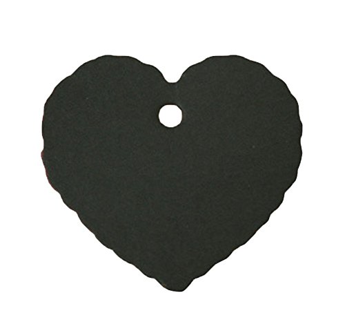 Leisial 100 kraft papier en forme de coeur tag carte-cadeau tag signets code EAN 7860025855824 