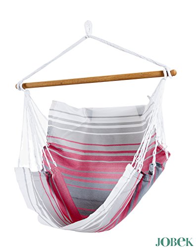 17219 chaises à pendre sofa avec rayures rouge/...