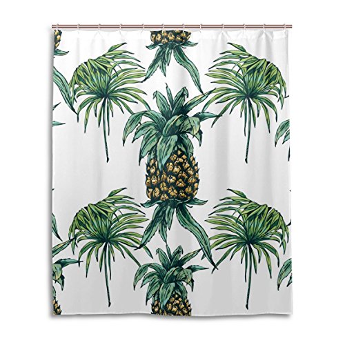 Retro floral pineapple ,waterproof polyester fa...