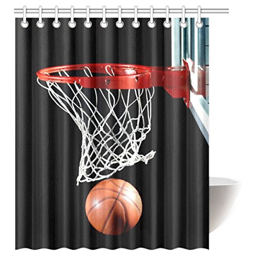 Basketball waterproof polyester fabric rideau d...