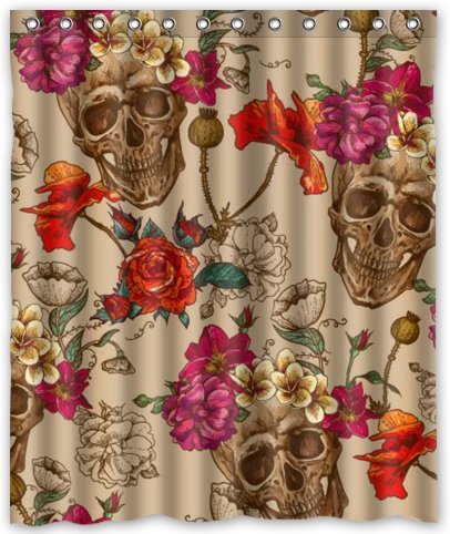 Outlet-seller custom skull and flower waterproo...